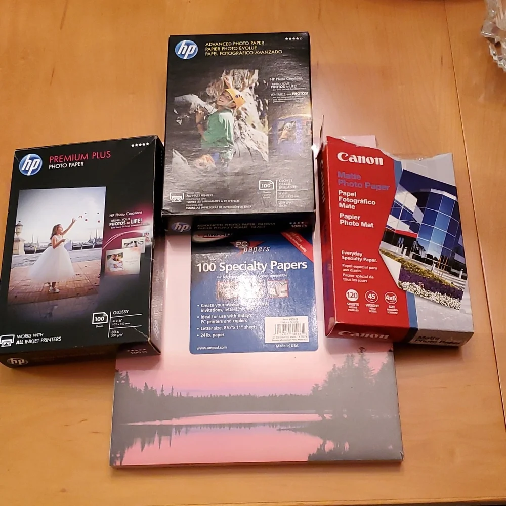 HP & Cannon Photo Paper